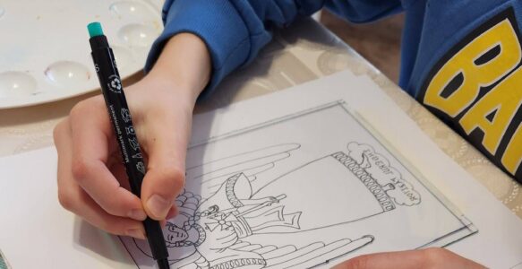 Atelier creativ copii și părinți – icoane pe sticlă